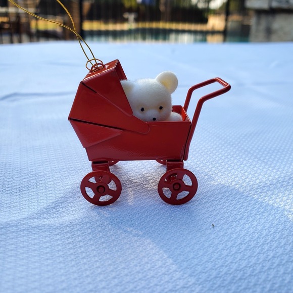 Avon ♡ Set of 3 Vintage Teddy Bear Ornaments ♡ Christmas ♡ ADORABLE ♡ NEW In Box - Picture 5 of 11